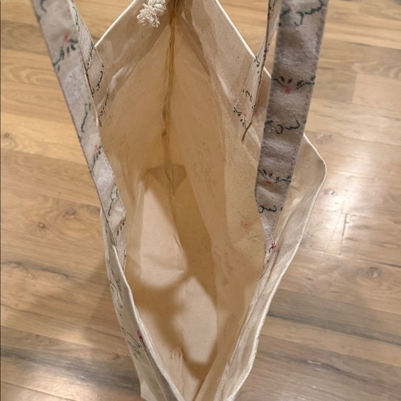 Sezane x Sea Cream Floral Canvas Drawstring Tote - Picture 5 of 5